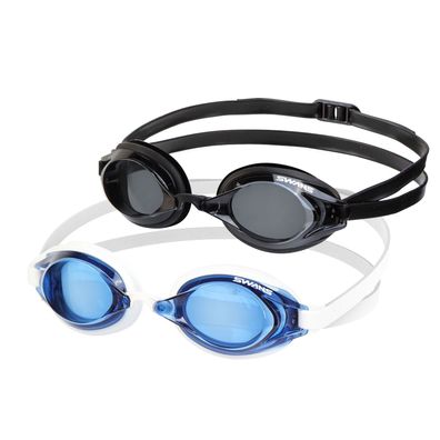 SWANS SR-2NEVOP getönte optische Schwimmbrille mit Sehstärke für Kurzsichtige