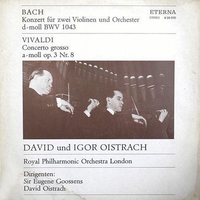 Eterna 8 26 030 - Konzert Für Zwei Violinen Und Orchester D-Moll BWV 1043 / Con