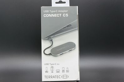 TerraTec Connect C5 Type-C zu Typ C, HDMI, 2 x USB 3.0, SD-Card