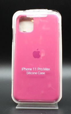 APPLE Silicone Backcover für Apple iPhone 11 Pro Max Pink