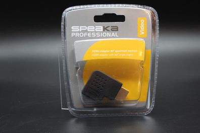 Speaka Professional HDMI Adapter [HDMI-Stecker - HDMI-Buchse] 90° gewinkelt