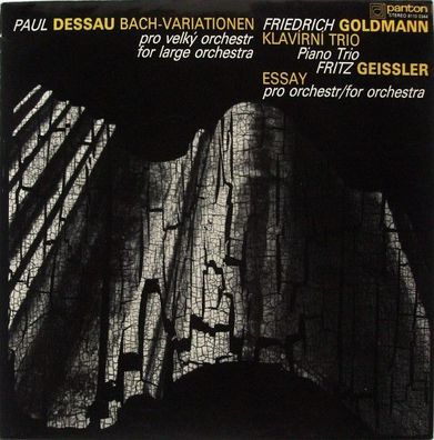 Panton 8110 0344 - Bach-Variationen For Large Orchestra / Piano Trio / Essay For
