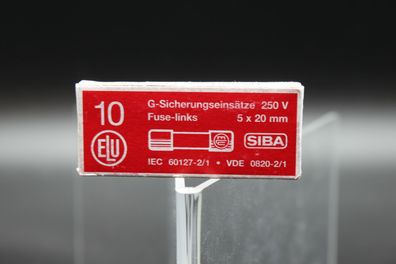 Weidmüller G 20/0.10A/ F Feinsicherung Inhalt 10 St. Sicherung Sicherungseinsatz