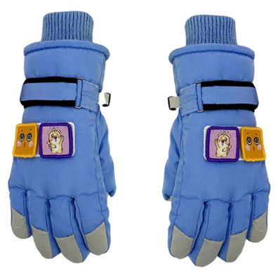 Kinderhandschuhe Winter Wasserdicht Schnee Ski Handschuhe für Mädchen, Marine