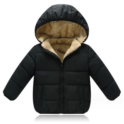 Baby Mädchen Jungen Winter Fleece Jacken mit Kapuze Kleinkind Baumwolle Stil1