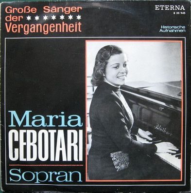 Eterna 8 20 945 - Maria Cebotari, Sopran