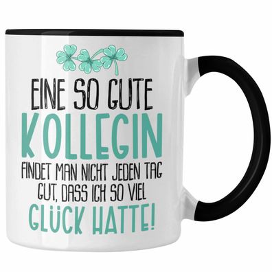Trendation - Beste Kollegin Tasse Geschenk Spruch Arbeitskollegin Geschenkidee Geburt