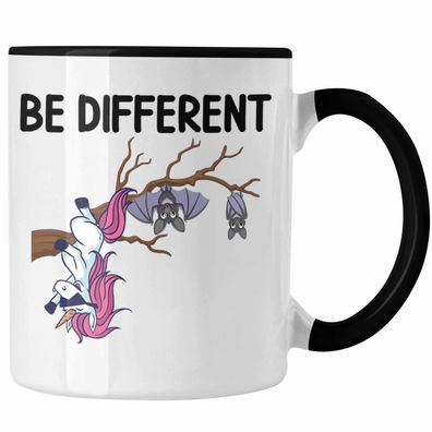Trendation - Einhorn Fledermaus Tasse Geschenk Be Different Geschenkidee fér Frauen