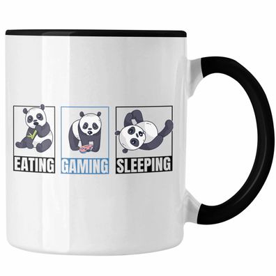 Trendation - Lustige Panda Tasse Geschenk Gamer Gaming Zocker Geschenkidee fér Jungs