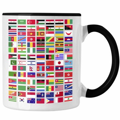 Trendation - Flaggen Der Welt Tasse Geschenk Reisen Weltreise Geschenkidee Flagge Jed