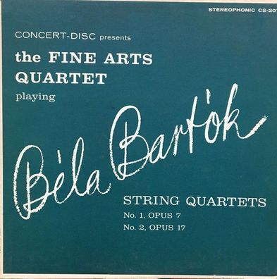 Concert-Disc CS-207 - String Quartets No.1 Opus 7, No. 2 Opus 17