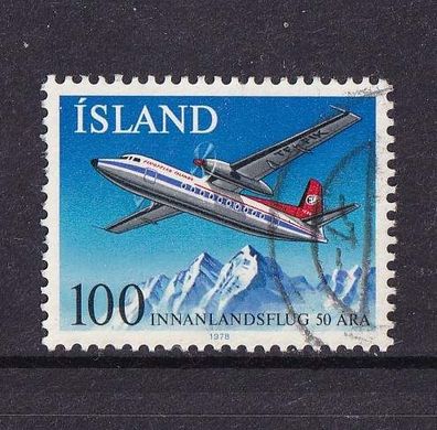 Island 1978 533 ( 50 Jahre Inlandsflug )- gestempelt o