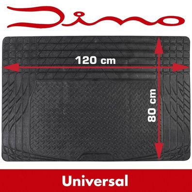 Dino universal Kofferraummatte 120 x 80 cm - universell zuschneidbar - schwarz