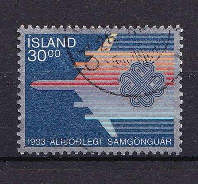 Island 1978 533 ( 50 Jahre Inlandsflug )- gestempelt o (2)