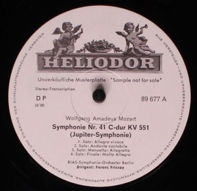 Heliodor 89 677 - Jupiter-Symphonie, Haffner-Symphonie