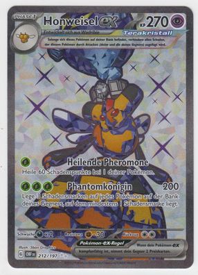 Pokemon - Honweisel ex 212/197 OBF DE - NM Deutsch