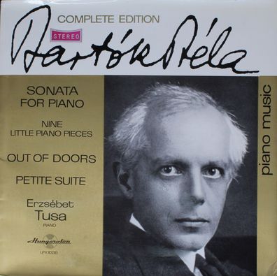 Hungaroton LPX 11338 - Sonata For Piano - Nine Little Piano Pieces - Out Of Door