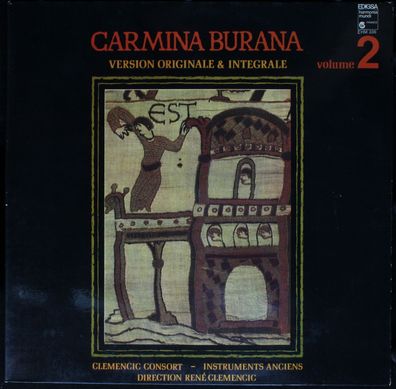 Harmonia Mundi EHM 336 - Carmina Burana. Version Originale & Integrale. Volume 2