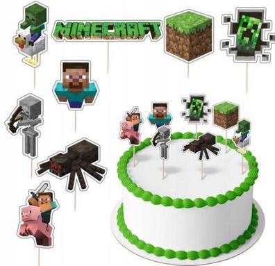 Topper Minecraft Geburtstagskuchen Topper Torten Cake Boys Junge Deko