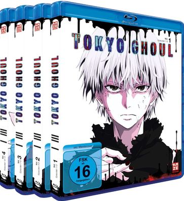 Tokyo Ghoul - Staffel 1 - Gesamtausgabe - Bundle Vol.1-4 - Blu-Ray - NEU