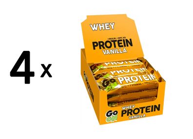 4 x Go On Nutrition Protein Bar 20% (24x50g) Vanilla