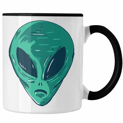 Alien Tasse Geschenk Außerirdische Geschenkidee Grafik UFO Tasse