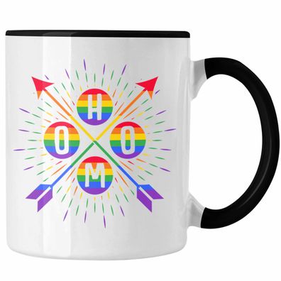 LGBT Tasse Geschenk fér Schwule Lesben Transgender Regenbogen Herzschlag Lustige Graf