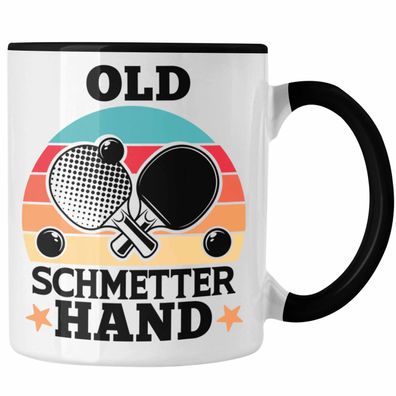 Tennis Tasse Geschenk fér Tennisspieler mit Spruch fér Männer Frauen Old Schmetterhan