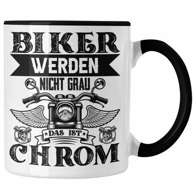 Motorradfahrer Tasse Geschenk Männer Biker Werden Nicht Grau Lustiger Spruch fér Bike