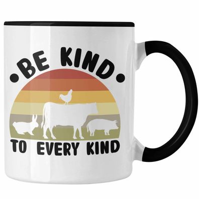 Veganer Tasse Geschenk Be Kind To Every Kind Vegan Geschenkidee Lustiger Spruch Vegan