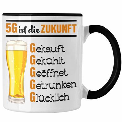 5G Ist Die Zukunft Tasse Geschenk Biertrinker Saufen Alkohol Geschenkidee Lustiger Sp