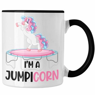 Jumpicorn Tasse Geschenk Trampolin Fitness Einhorn