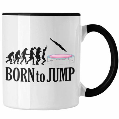 Born To Jump Tasse Geschenk Trampolin Fitness Mädchen Frauen