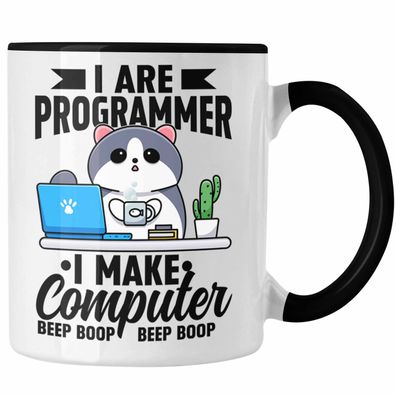 Lustige Programmierer Tasse Geschenk Humor I Are Programmer I Make Computer Beep Boop