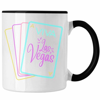 Viva Las Vegas Tasse Geschenk Neon Retro 80er Jahre Geschenkidee
