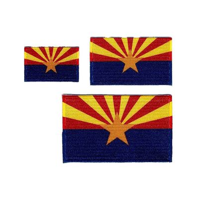3 Arizona Phoenix Flaggen Amerika US Patches USA Aufnäher Aufbügler Edel Set 101