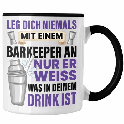 Barkeeper Tasse Geschenk Barmann Getränkemischer Spruch Barmixer Geschenkidee