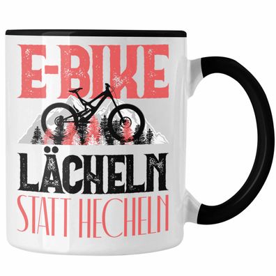 E-Bike Fahrer Tasse Geschenk Lächeln Statt Hecheln Lustiger Spruch fér EBike Fahrer