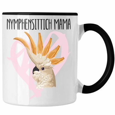 Nymphensittich Mama Tasse Geschenk fér Nymphensittich-Besitzer Zéchter Lustiger Spruc