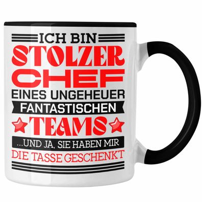 Stolzer Chef Tasse Geschenk Von Team Bester Chef Geschenkidee Lustiger Spruch Und Ja