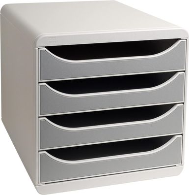 Exacompta 310041D Premium Ablagebox mit 4 Schubladen für DIN A4+ Dokumente. Belast...