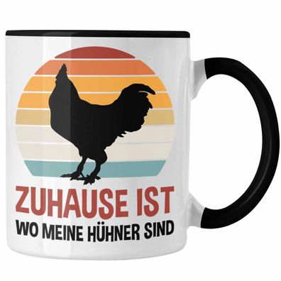 Zuhause Ist Wo Meine Héhner Sind Tasse Landwirt Geschenk Bauer Héhner-Fan Zéchter Bau