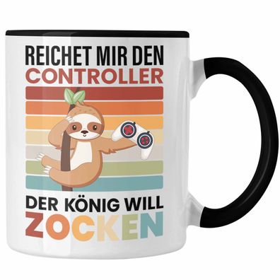 Zocken Reichet Mir den Controller König Tasse Geschenk Gamer Jungs Jungen Geschenkide