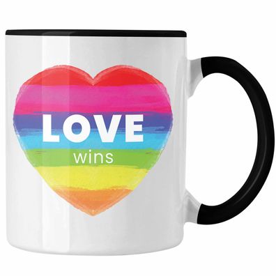 Regenbogen Tasse Geschenk LGBT Schwule Lesben Transgender Grafik Pride Love