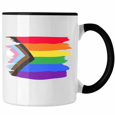 Regenbogen Tasse Geschenk LGBT Schwule Lesben Transgender Grafik Pride Flagge