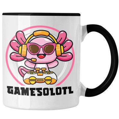 Axolotl Tasse Grafik Lustig Geschenkidee Schwanzlurch Tiere Geschenk Gamer