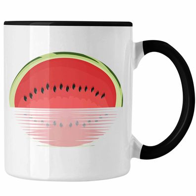 Melone Grafik Tasse Geschenk Sommer Geschenkidee Melonen-Liebhaber See Spiegel