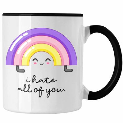 I Hate All Of You Tasse Lustiger Spruch Ich Hasse Euch Alle Menschen Humor Fun Witzig