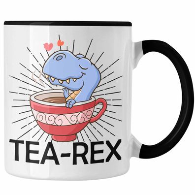 Tea Rex Tasse Geschenk Wortspiel T-Rex Dinosaurier Geschenkidee