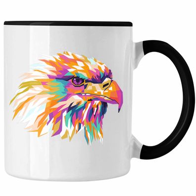 Adler Polygon Tasse Geschenk Adler-Fans Bunt Kaffeetasse